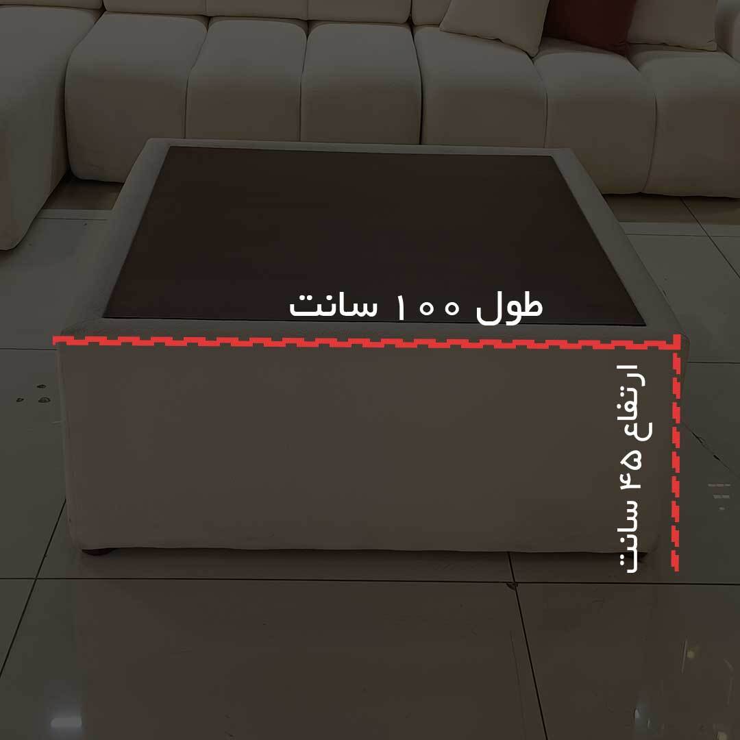  ست مبلمان 8 نفره سبک مینیمال و مدرن رنگ سفید 