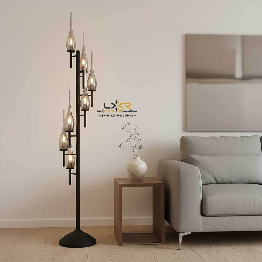 استند مدرن کروم با حباب شامپایینی
