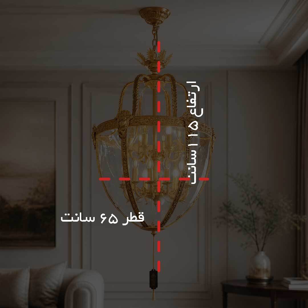  لوستر برنزی سبک کلاسیک و نئوکلاسیک خاص 