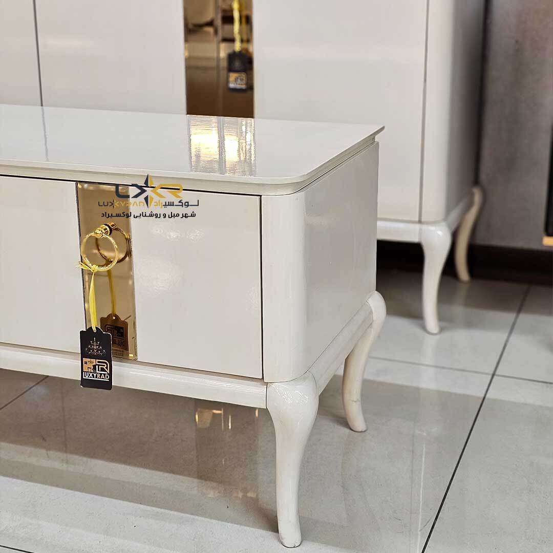  آینه کنسول و میز تیوی سفید مدرن پینترستی 