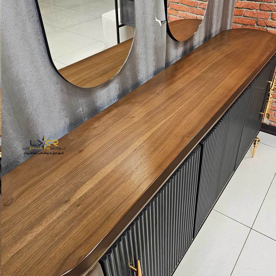  آینه و کنسول پینترستی خوش قیمت مشکی 