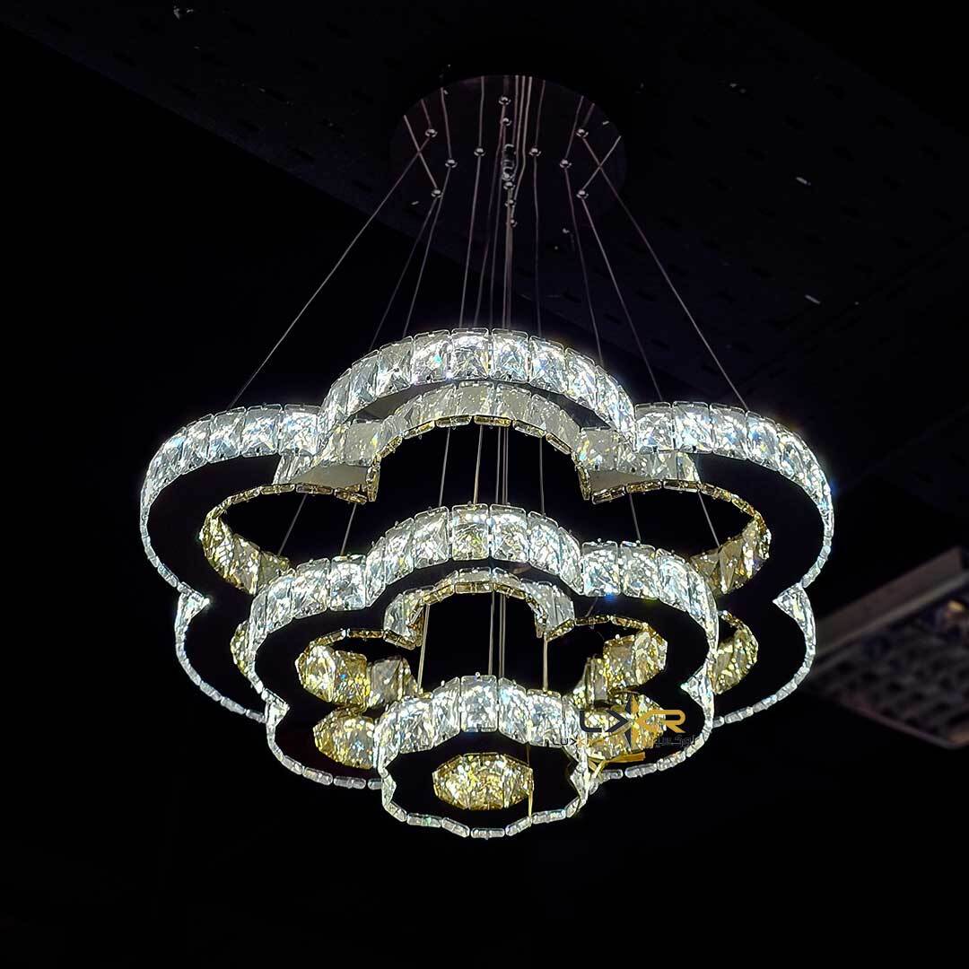 لوستر LED کریستالی سبک مینیمال و مدرن 