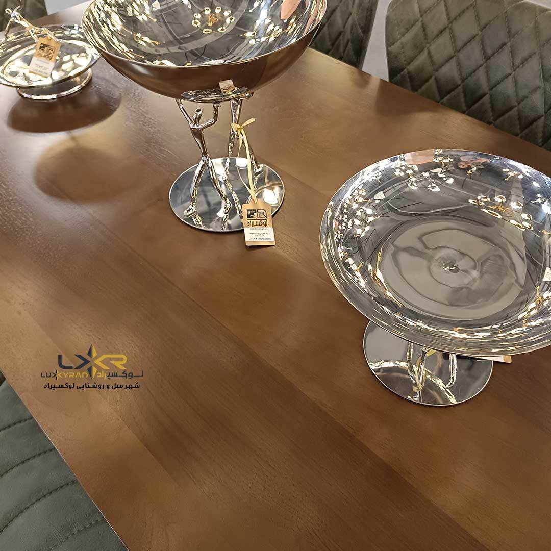  ست نهارخوری سبک مدرن رنگ سبز و مشکی 