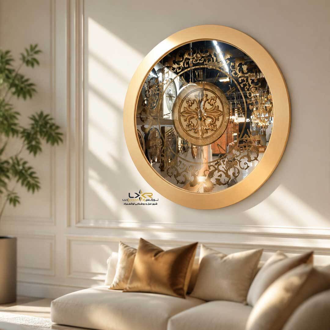  ساعت دیواری پینترستی مدرن آینه ای 