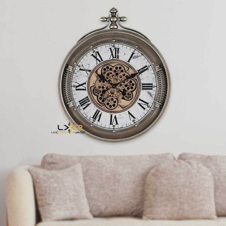 ساعت دیواری چرخدنده والتر صفحه روشن بژ 7113