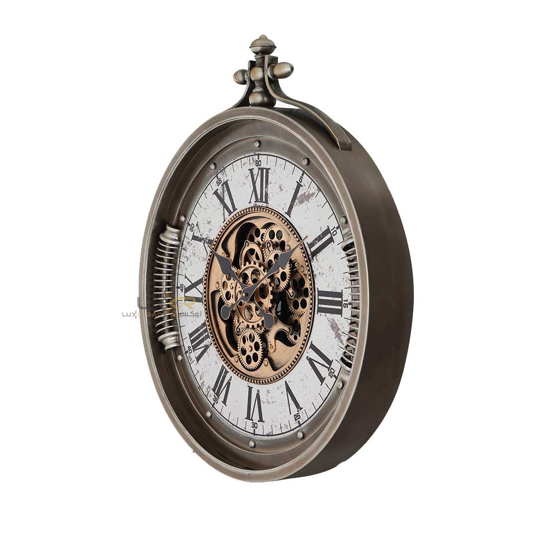  ساعت دیواری چرخدنده والتر صفحه روشن بژ 7113 