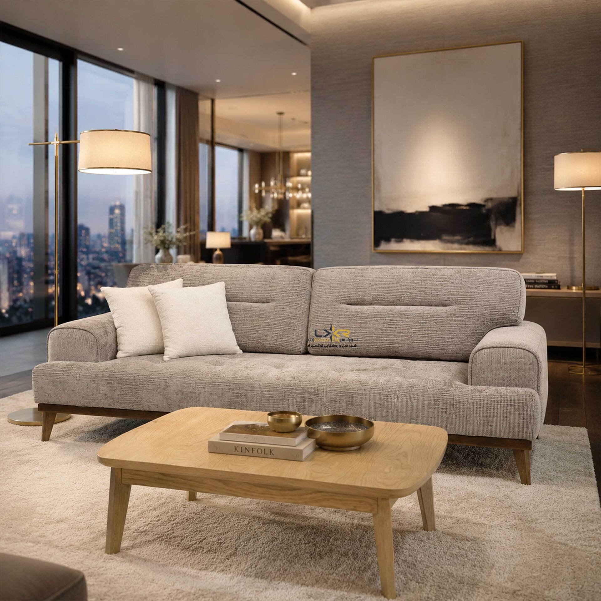  کاناپه سه نفره راحتی مدرن ومینیمال 