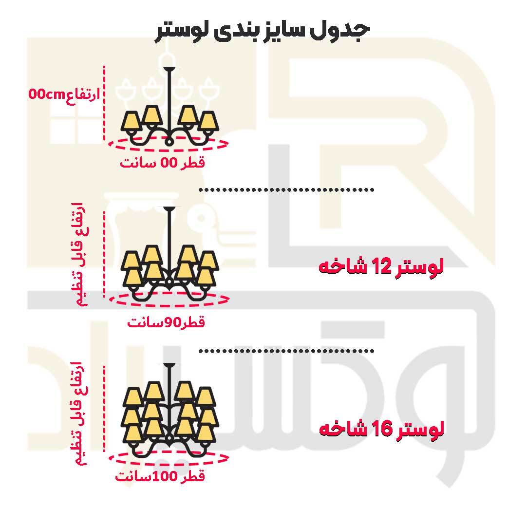 لوستر پینترستی سبک مدرن و مینیمال
