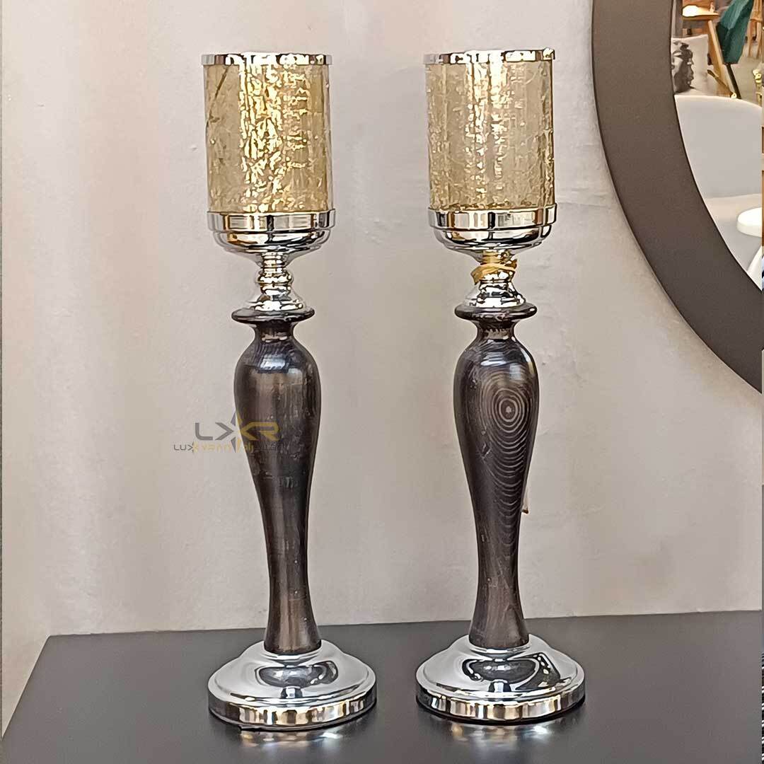  شمعدان چوبی شیک و خاص 