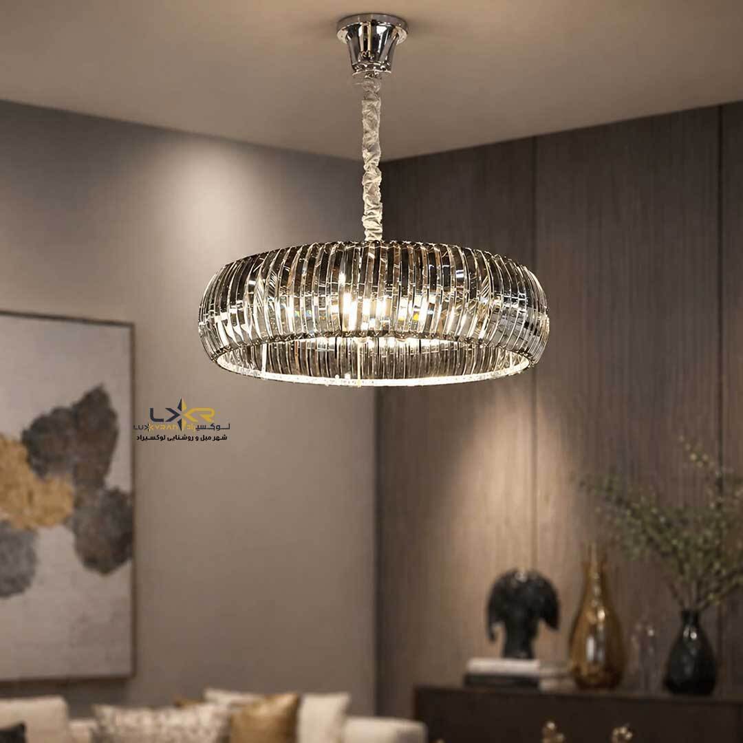  لوستر مدرن و مینیمال پینترستی کریستالی 