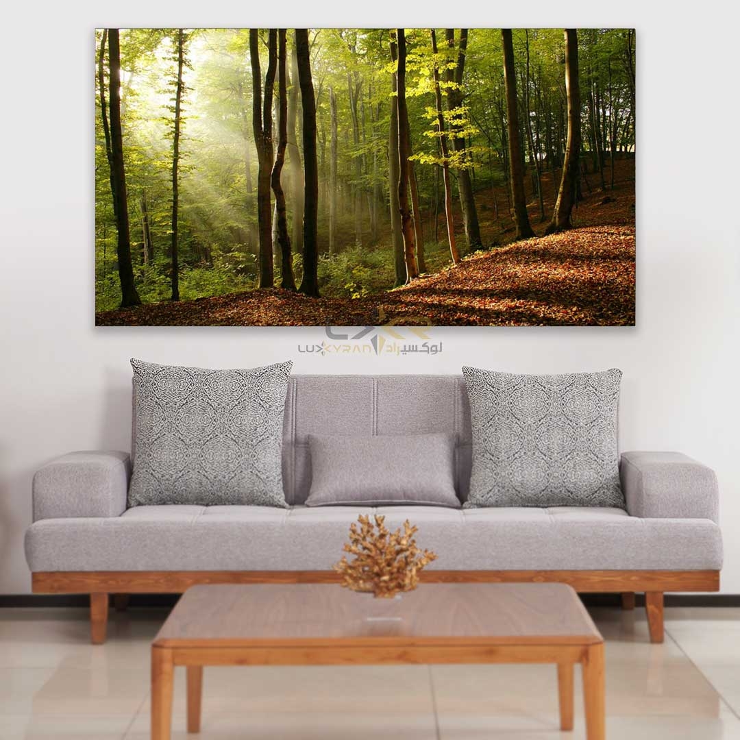  تابلو دکوراتیو مستطیلی طرح جنگل 