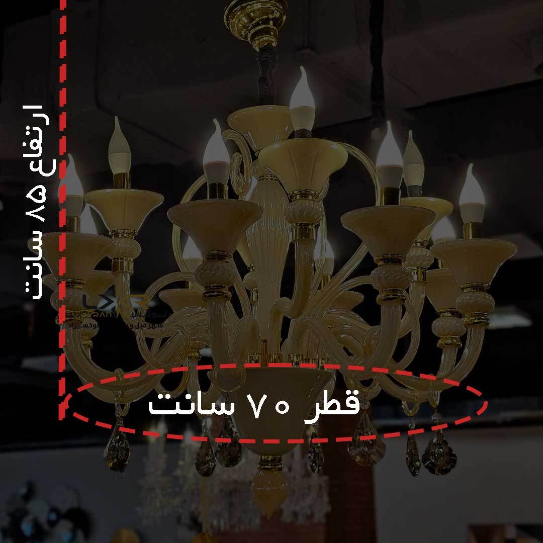  لوستر کریستالی نئوکلاسیک و مدرن وارداتی 