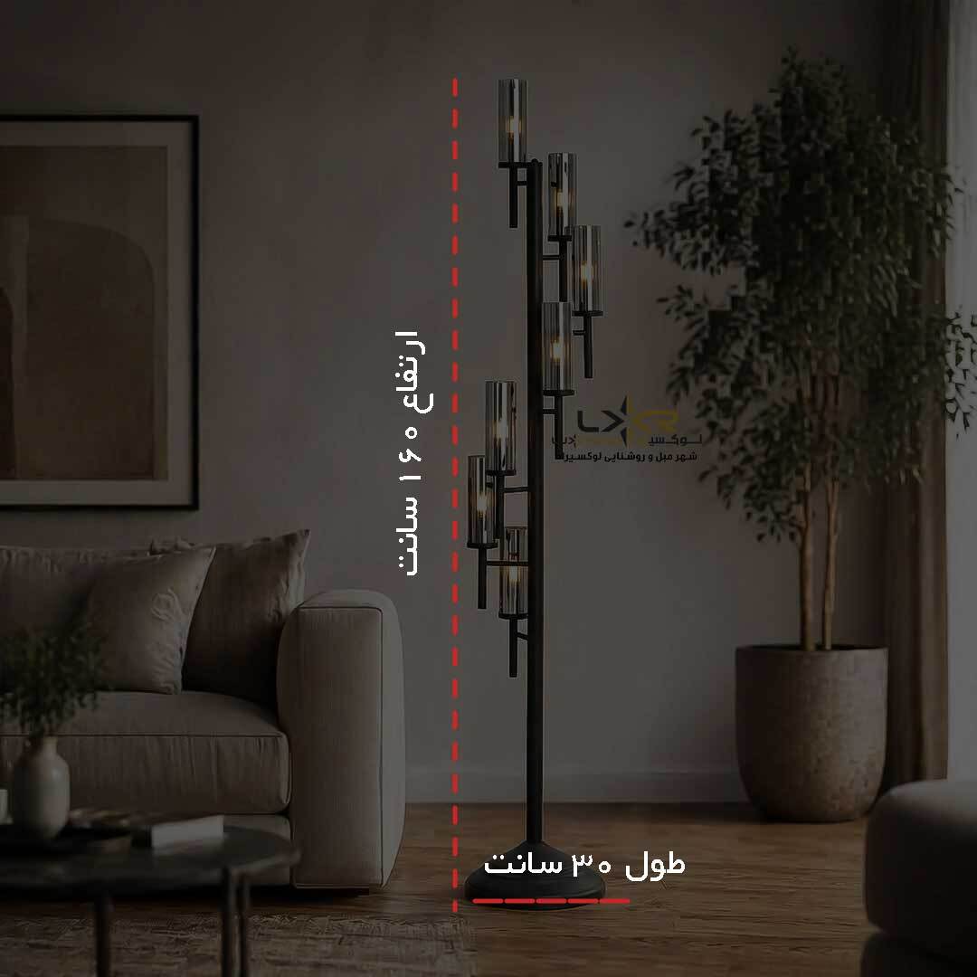 استند مدرن کروم با حباب شامپایینی