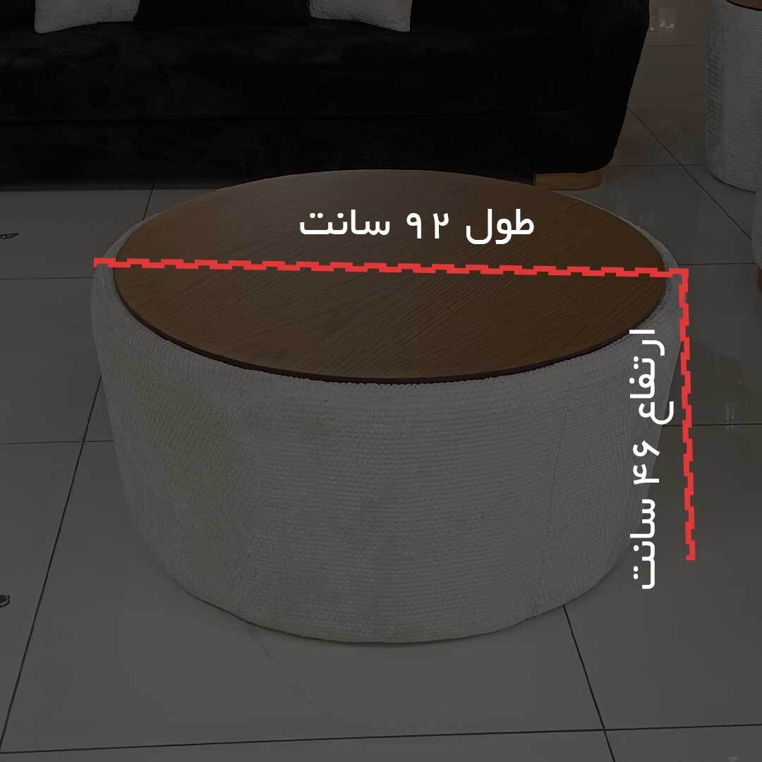  ست مبلمان 8 نفره سبک مدرن و مینیمال رنگ سفید مشکی 