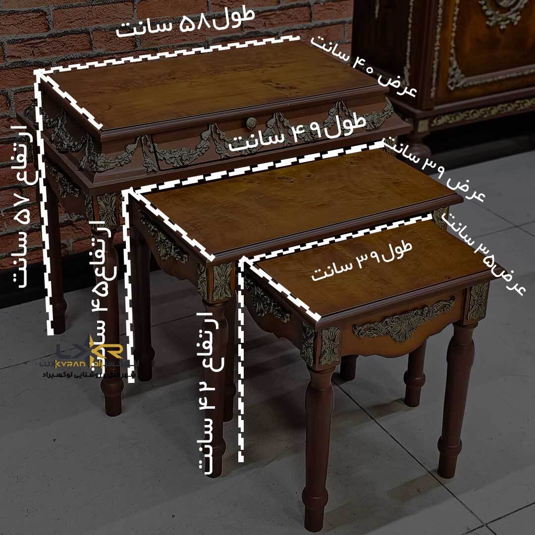  عسلی های تودر تو و کمجا برنزکاری شده 