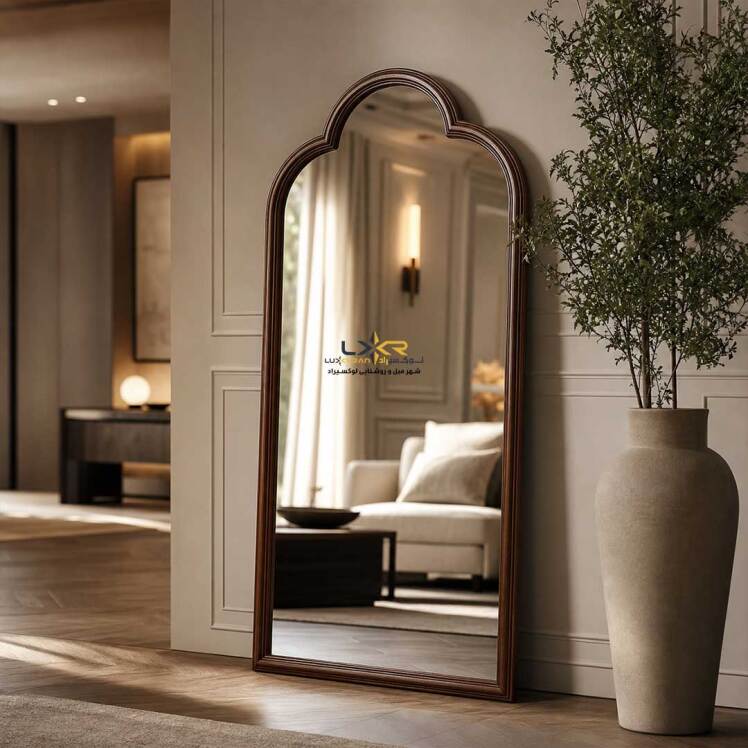 اینه مدرن و نئوکلاسیک قهوه ای