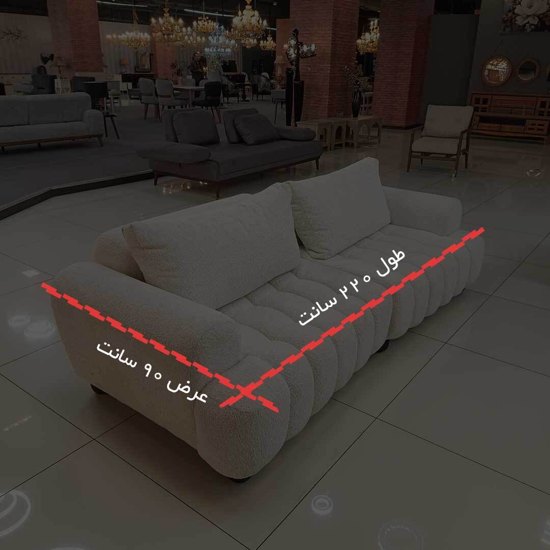  ست مبلمان 8 نفره سبک مینیمال و مدرن رنگ سفید 