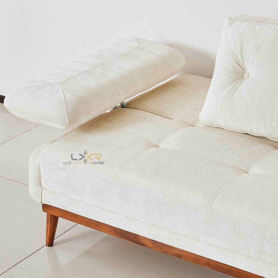 مبل راحتی ال سبک نئوکلاسیک رنگ سفید
