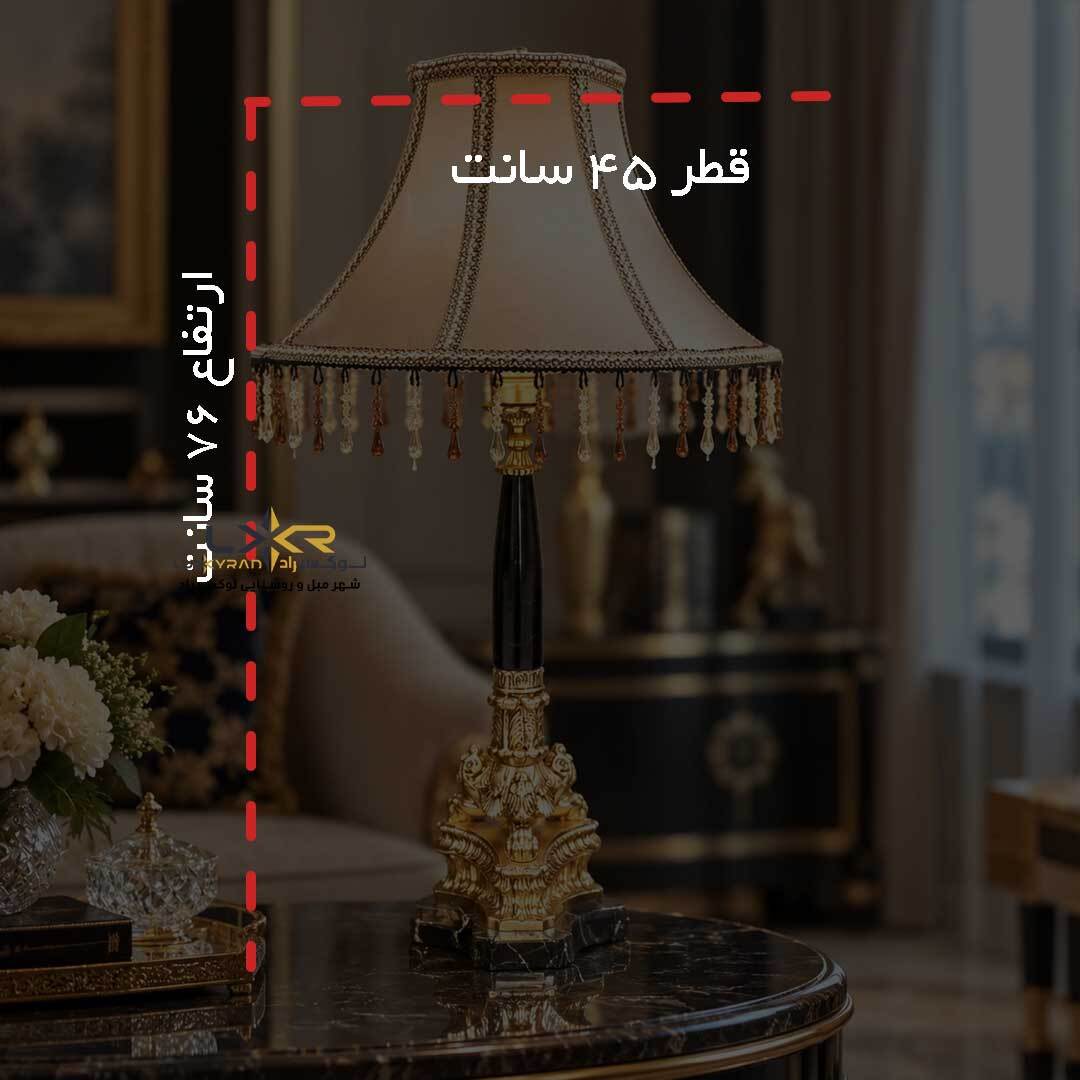  آباژور-رومیزی-برنزی-نئوکلاسیک 