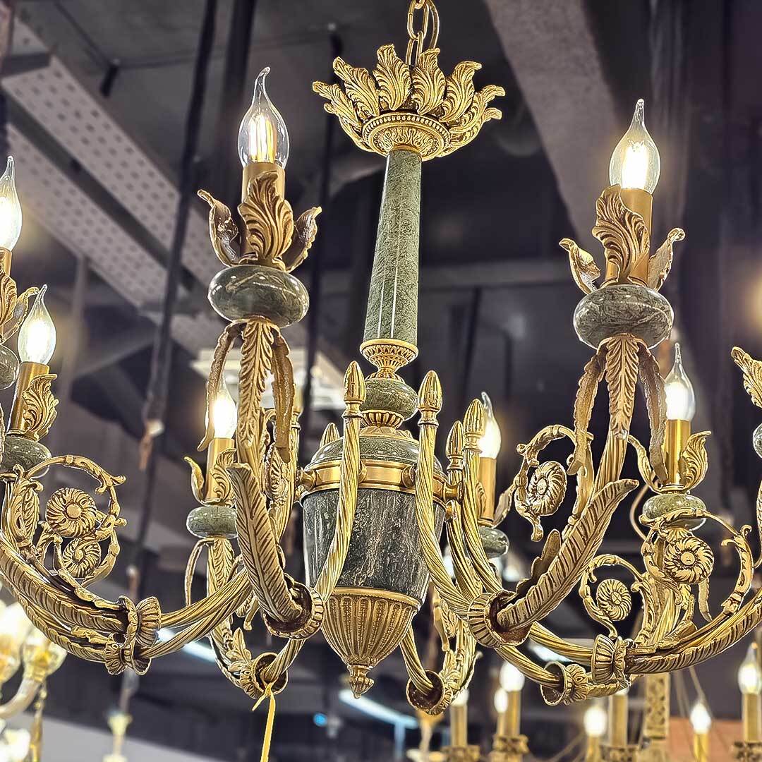 لوستر سنگ طبیعی وبرنج سبک نئوکلاسیک