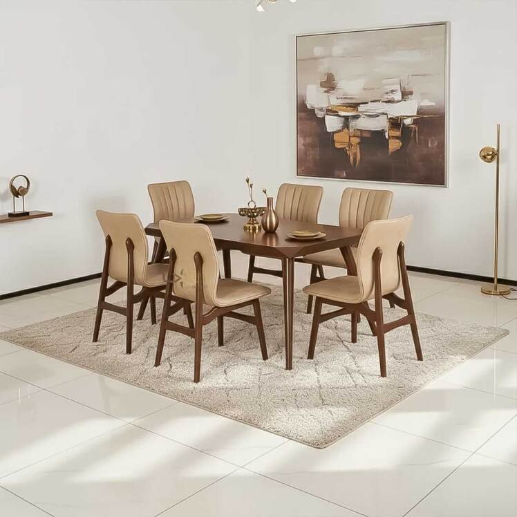 ست نهارخوری 6 نفره سبک نئوکلاسیک
