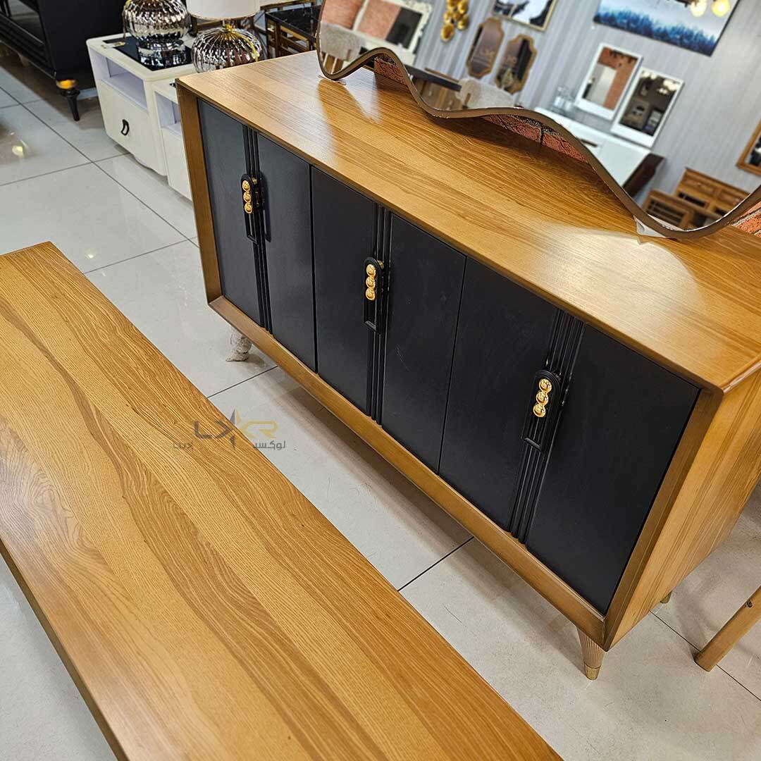  آینه و کنسول و میز تی وی سبک نئوکلاسیک 