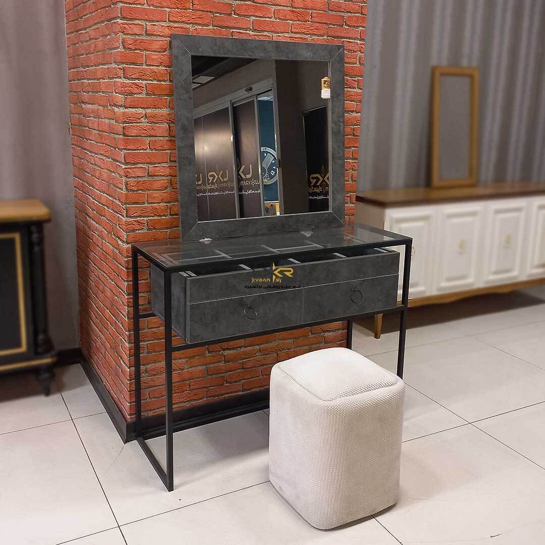  میز ارایش مدرن و پینترستی طوسی 