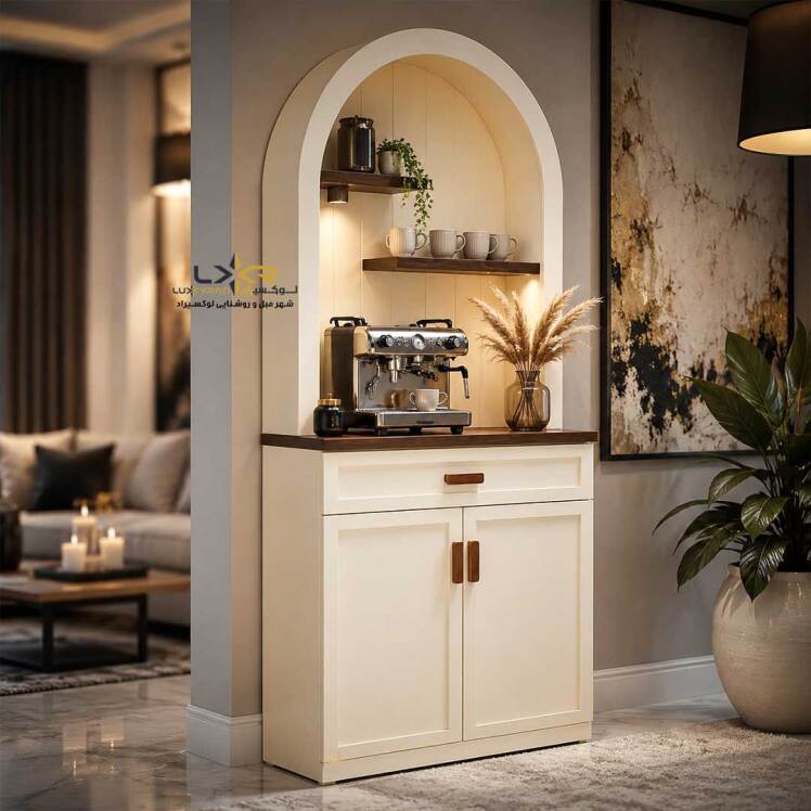 کافی بار پینترستی مدرن رنگ کرم